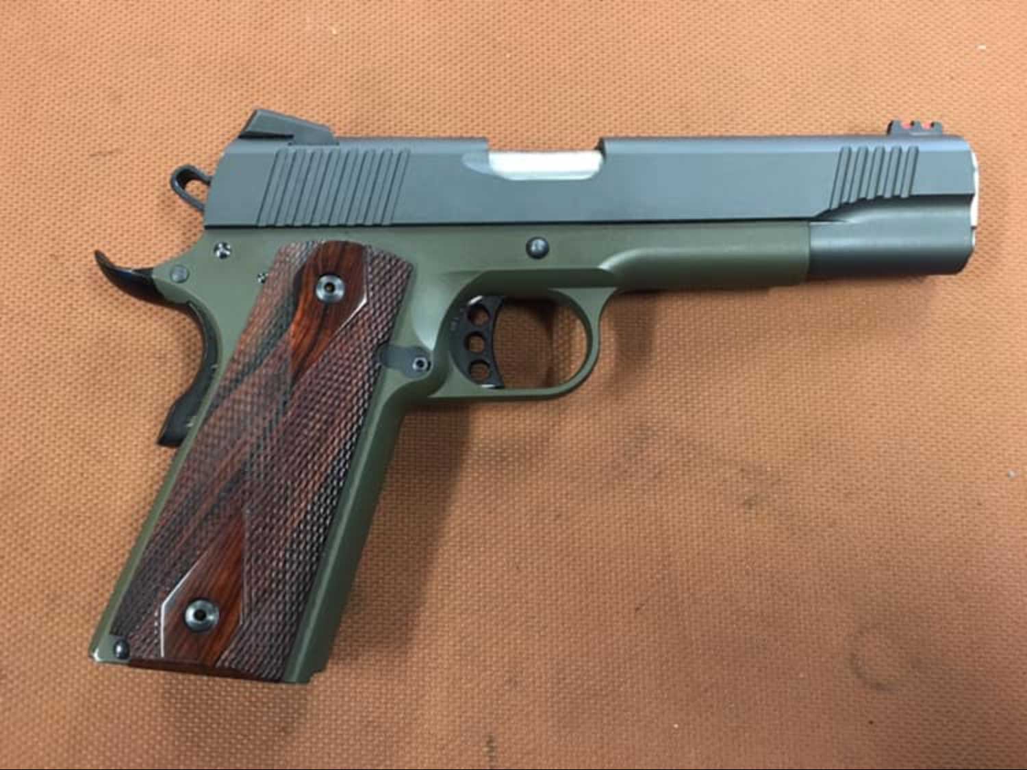 Olive Drab Green / Sniper Grey Cerakote 1911